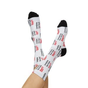 Complete Your Goal Now Sublimation Socks | Motivational Socks (Design#72)